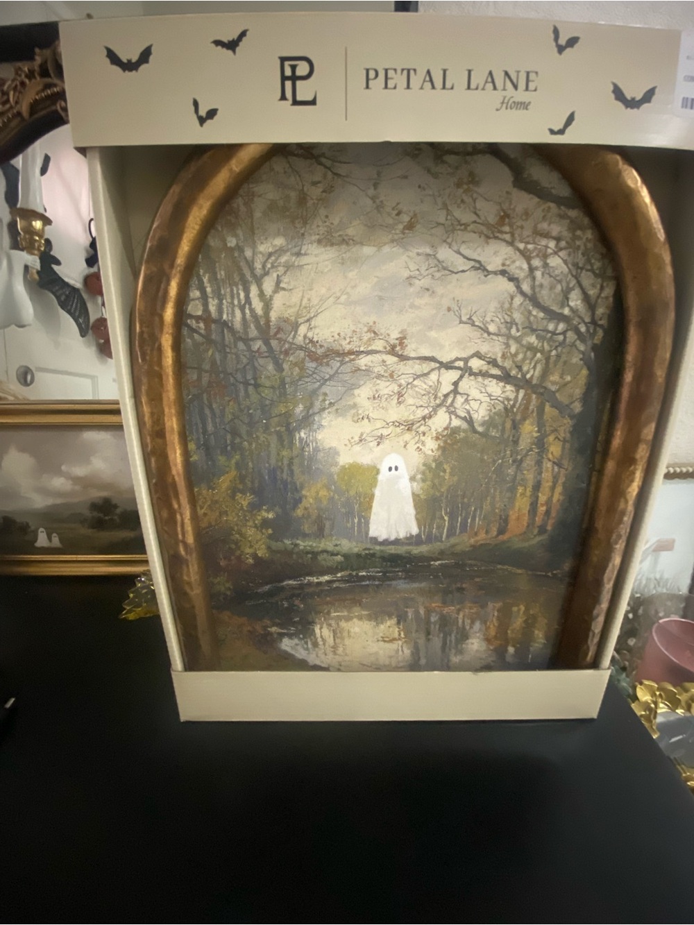 Petal Lane Home Gold Arch Ghost Landscape Wall Art
